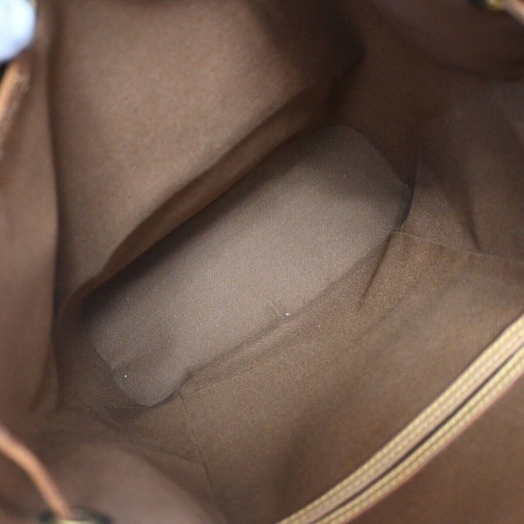LOUIS VUITTON Montsouris MM Backpack Bag Monogram Leather Brown - Picture 3 of 16